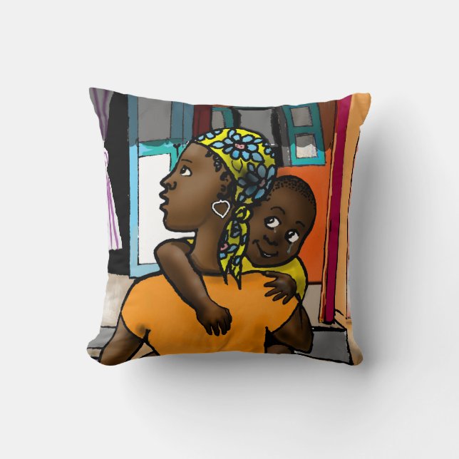 Viva Haiti - Custom Pillow Design (Front)