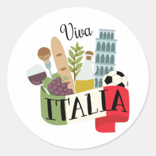 Viva Italia Classic Round Sticker