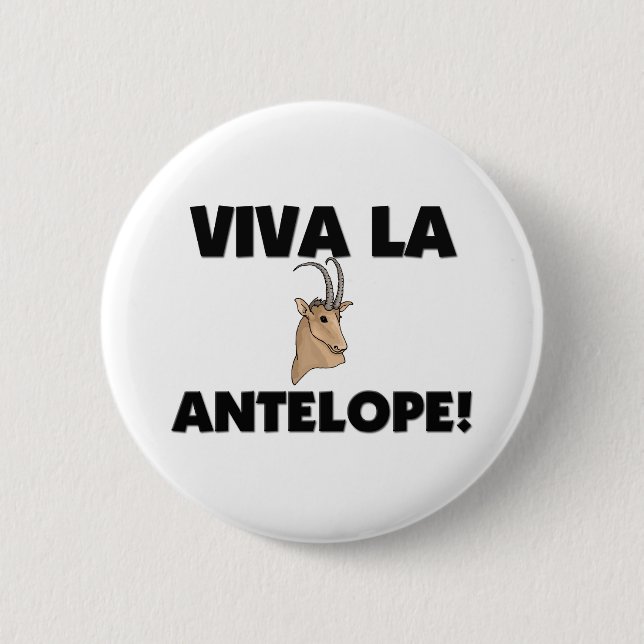 Viva La Antelope 6 Cm Round Badge (Front)