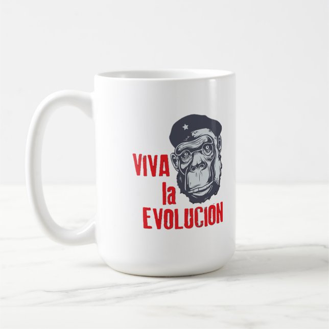 "Viva la Evolucion" (Long Live Evolution).  Coffee Mug (Left)