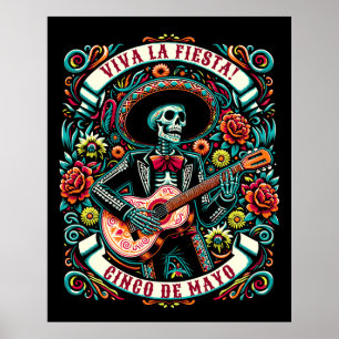 Viva La Fiesta! Cinco de Mayo design Poster