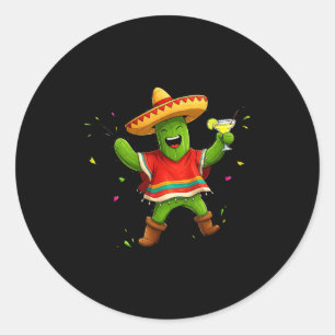 Viva la fiesta mexican cinco de mayo classic round sticker