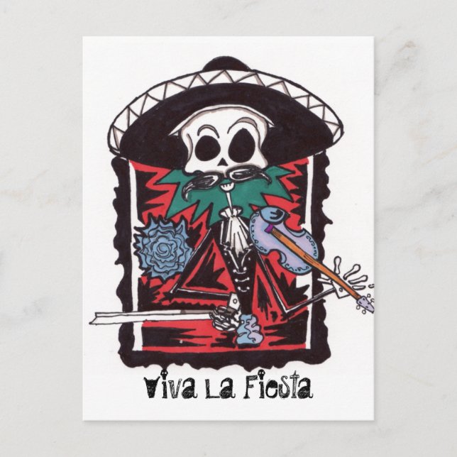 Viva La Fiestga Postcard (Front)