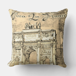 Viva La France Throw Pillow