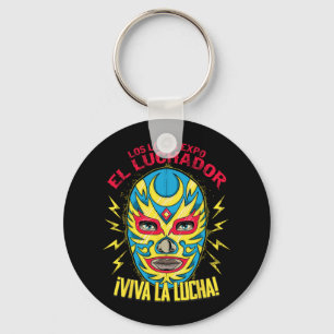 Viva La Lucha Mexico Black Women Cinco De Mayo Mex Key Ring
