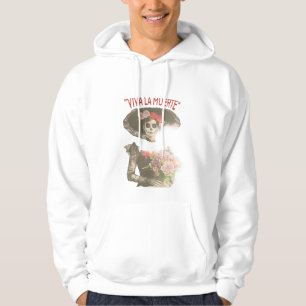 Viva La Muerte Skeleton Flower Hoodie