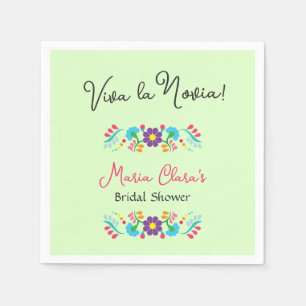 Viva la Novia Mexican Despedida Bash Bridal Shower Napkin