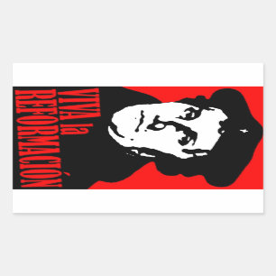 Viva la Reformacion LUTHER Rectangular Sticker