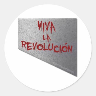 Viva la Revolucion Guillotine Classic Round Sticker
