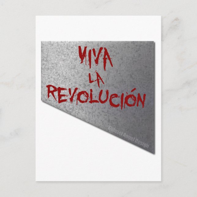 Viva la Revolucion Guillotine Postcard (Front)