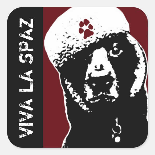 VIVA LA SPAZ SQUARE STICKER (Front)