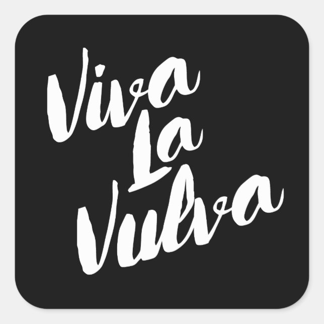 Viva La V Square Sticker (Front)