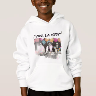 Viva La Vida Colourful Skeleton Kids Hoodie