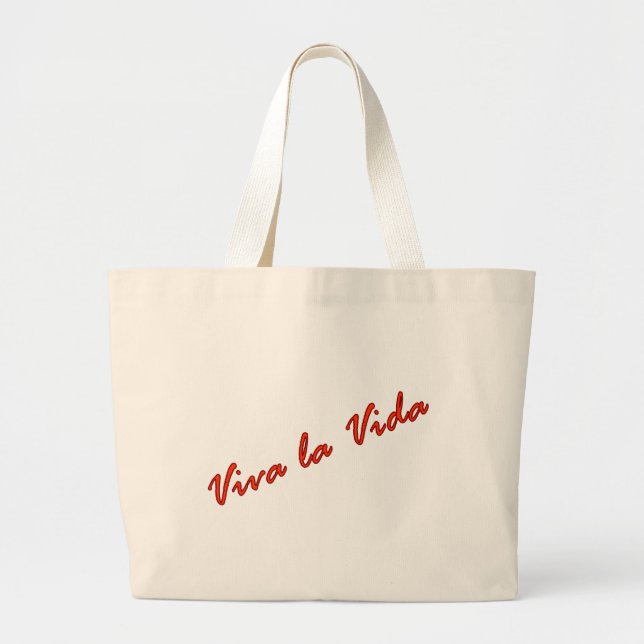 Viva la Vida Large Tote Bag (Front)