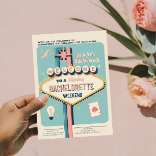 Viva Las Vegas Bachelorette Weekend  Invitation