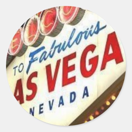 Viva Las Vegas Classic Round Sticker