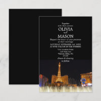 Viva Las Vegas Destination Wedding Invitation