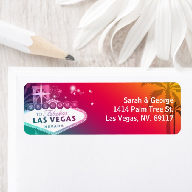 Viva Las Vegas Glam Wedding Address (Insitu)
