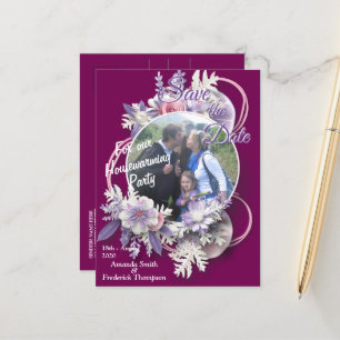 Viva Magenta Announcement Postcard