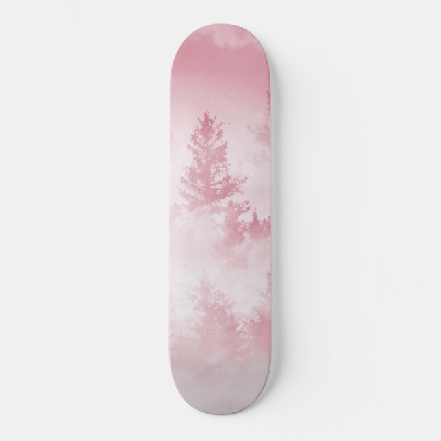 Viva Magenta Forest Dream #1 #wall #decor #art  Skateboard (Front)