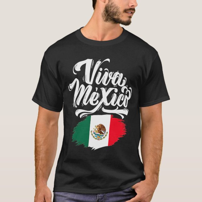 Viva Mexica 16th September Independence Day Mexica T-Shirt (Front)