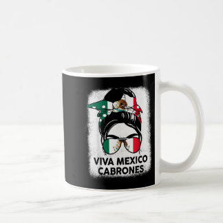 Viva Mexico Cabrone Girl Women Mexican Flag Coffee Mug