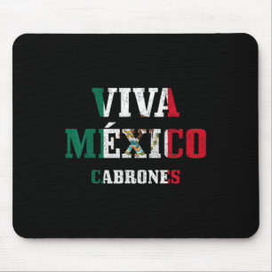 Viva Mexico Cabrones Funny Cinco De Mayo Mexican F Mouse Mat