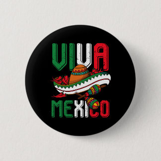 Viva Mexico Cinco De Mayo  6 Cm Round Badge