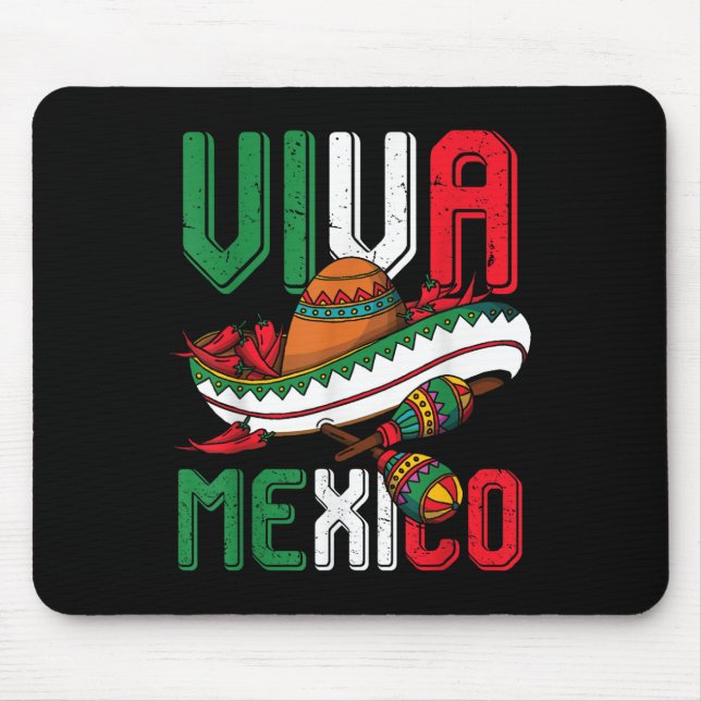 Viva Mexico Cinco De Mayo  Mouse Mat (Front)