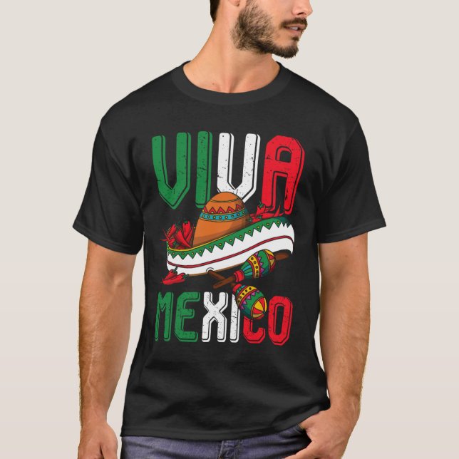 Viva Mexico Cinco De Mayo  T-Shirt (Front)