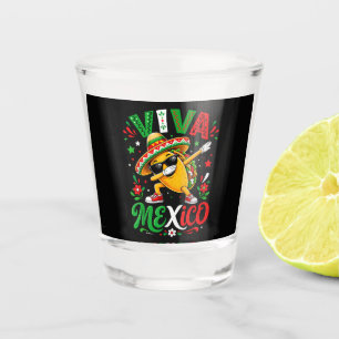 Viva Mexico Dabbing Taco Funny Sombrero Shot Glass