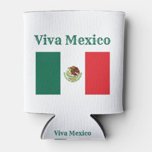 Viva Mexico Flag Can Cooler