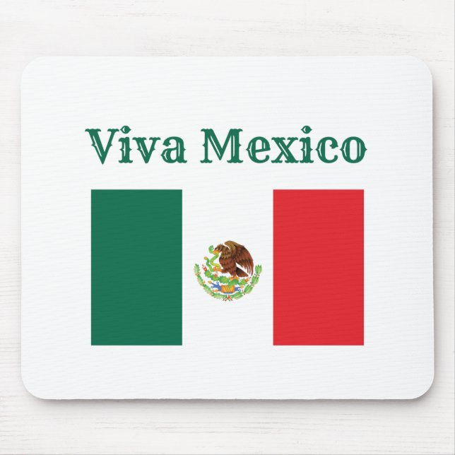 Viva Mexico Flag Mouse Mat (Front)
