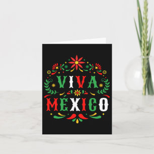 Viva Mexico For Mexican Independence Day And Cinco Card