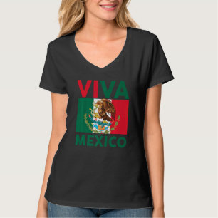 Viva Mexico Hispanic Mexican Flag Pride Women Kids T-Shirt