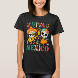 Viva mexico independence day mexican flag fiesta T-Shirt