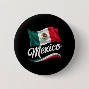 Viva Mexico Independence Day Mexican Flag Hispanic 6 Cm Round Badge