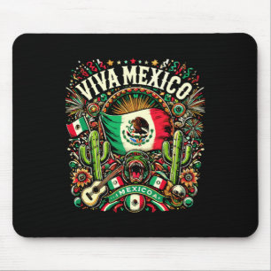 Viva Mexico Independence Day Mexican Flag Mexicano Mouse Mat