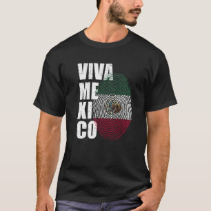 Viva Mexico It's In My DNA Mexican Fingerprint Ind T-Shirt