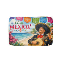 Viva Mexico Mariachi guitar beach souvenir