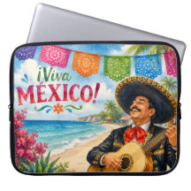 Viva Mexico Mariachi guitar beach souvenir