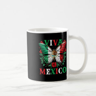 Viva Mexico Mexican Independence Day Butterfly Fla Coffee Mug