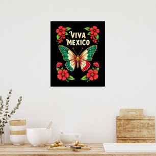 Viva Mexico Mexican Independence Day Poster