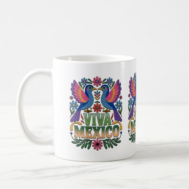 ¡Viva México! Mexican Pride Coffee Mug (Left)