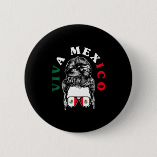 Viva mexico mexican pride flag mexico rootsViva me 6 Cm Round Badge
