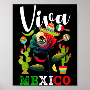 Viva mexico mexican pride flag mexico rootsViva me Poster