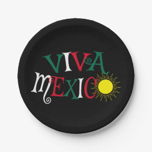 Viva Mexico Paper Plate