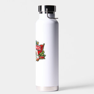 Viva Mexico Patriotic Typography   Mexican Water Bottle