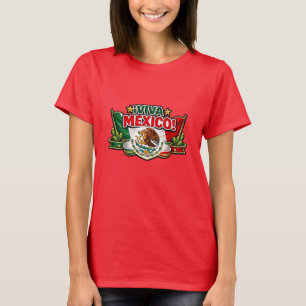 Viva Mexico Patriotic Typography T-Shirt   Mexican