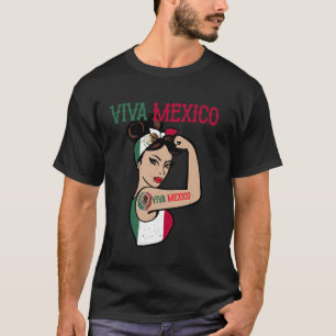 Viva Mexico Shirt Women Mexican Independence Vinta